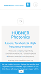 Mobile Screenshot of hubner-photonics.com